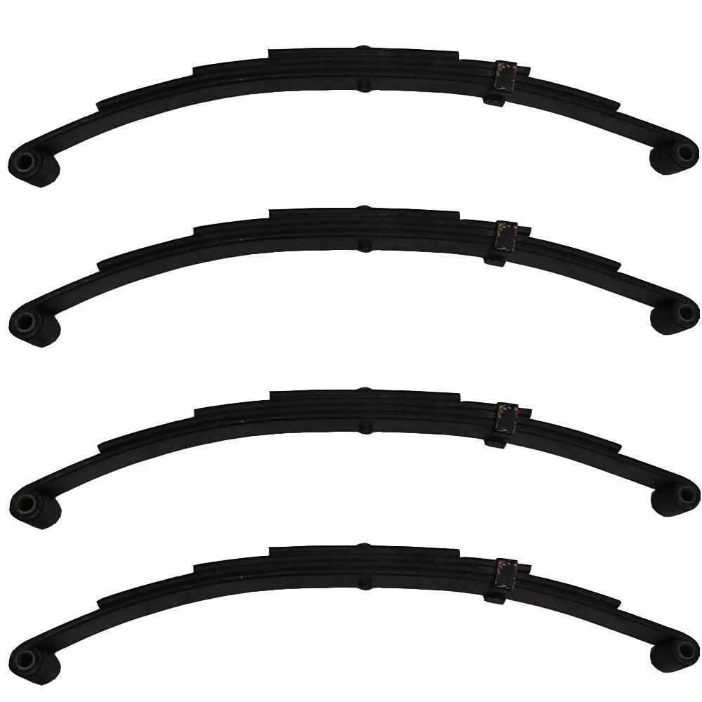 Set of 4 Trailer Double Eye Leaf Springs 25-1/4" 4-Leaf 3,500 lbs