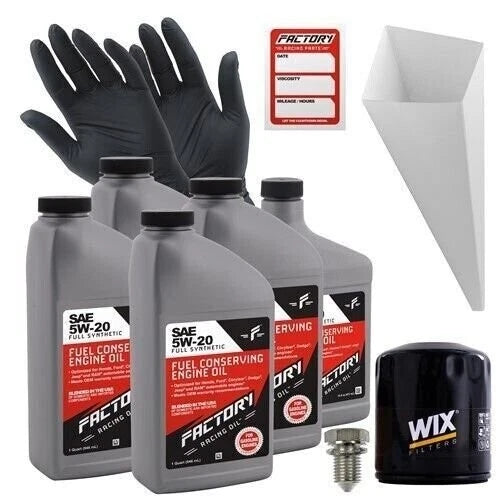 5W20 Oil Change Kit for Ford Escape, Fiesta, Focus (4.5Qt)