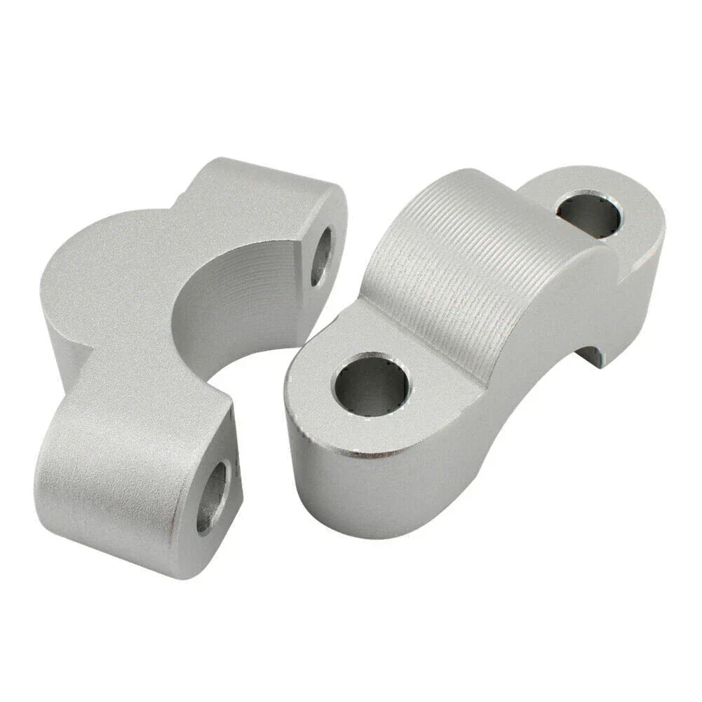 Silver Handlebar Risers Lift Clamp Adapters for BMW S1000XR (2020-2023)