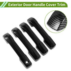 Exterior Door Handle Cover Trim for Toyota Tacoma (2024–2025) Carbon Fiber Black
