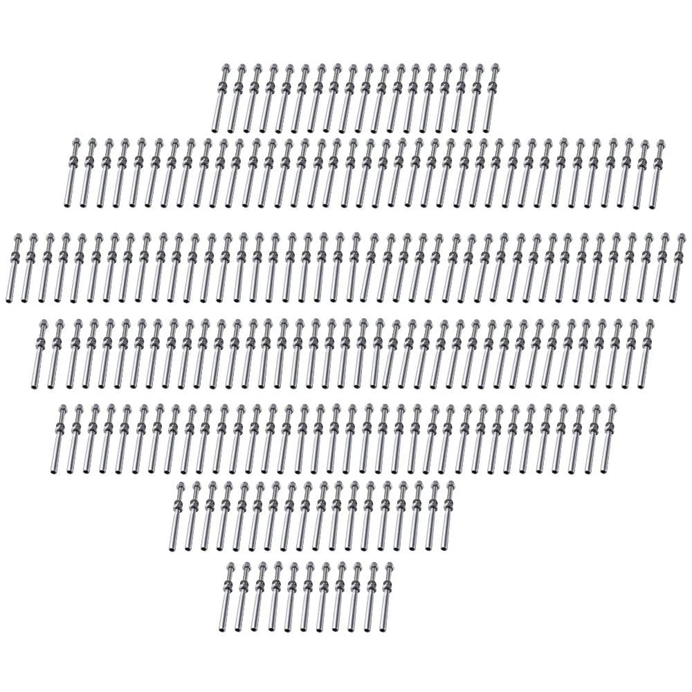 200 Pack Stainless Steel Tensioner End Fittings for Cable 3/16" (1/4" Diameter)