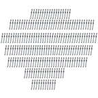 200 Pack Stainless Steel Tensioner End Fittings for Cable 3/16" (1/4" Diameter)