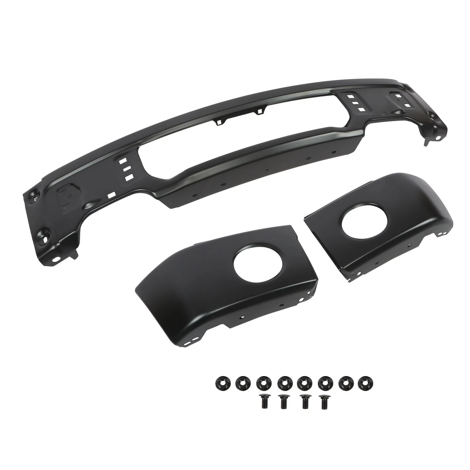 Split Style Front Bumper for Ford F150 (2009–2015) Durable Steel Black