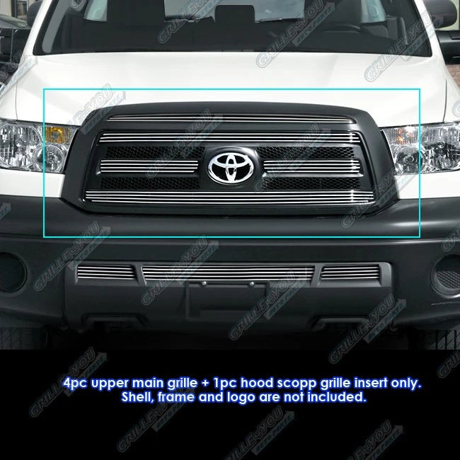 Aluminum Chrome Billet Grille Insert for Toyota Tundra (2010–2013)