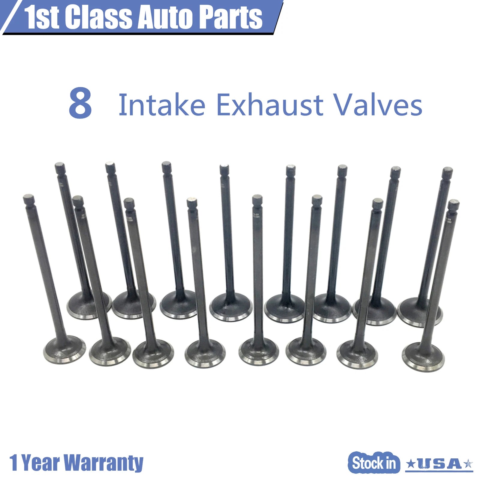 16PCS Intake Exhaust Valve Kit for Hyundai Elantra Kia Soul Sportage (2011–2020)