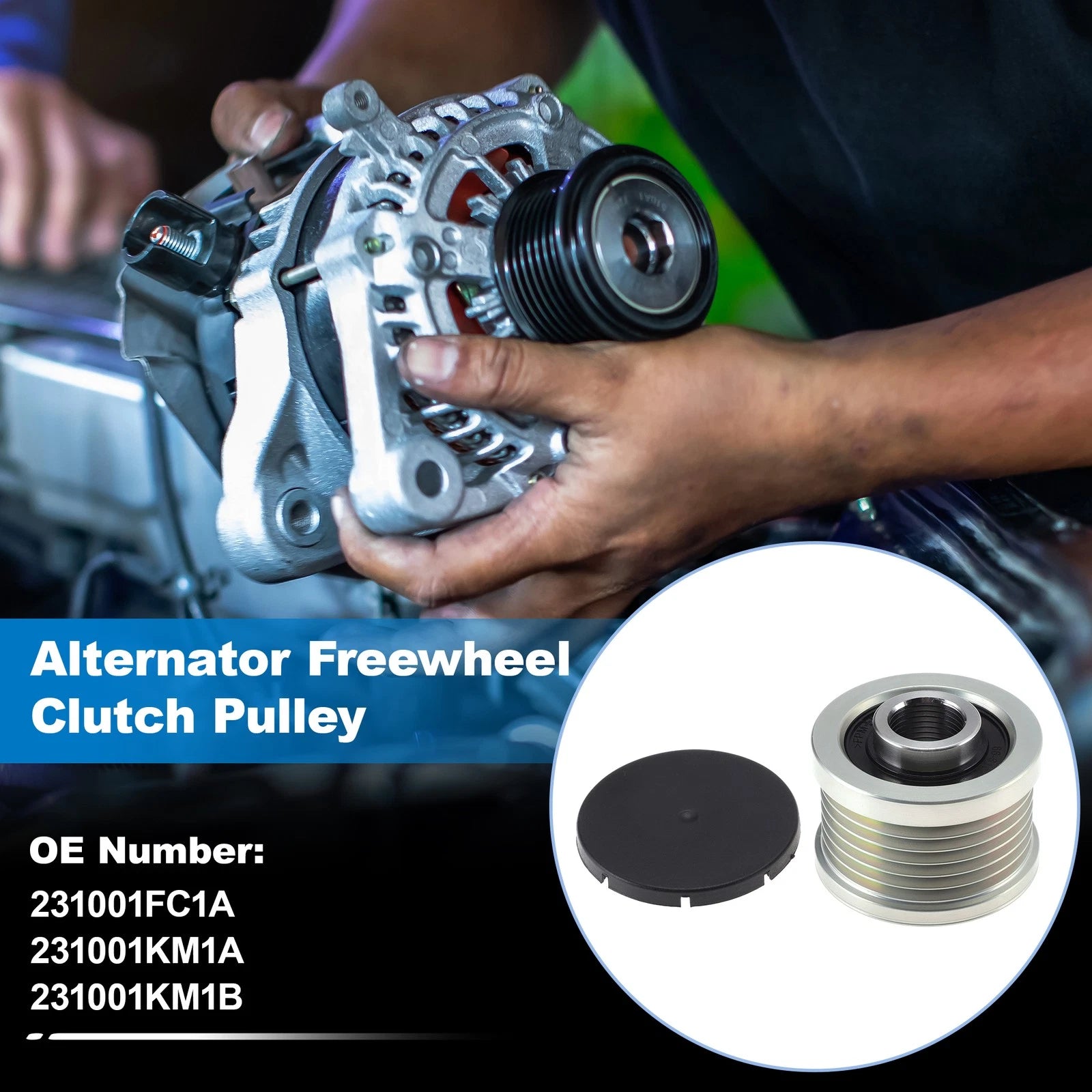 Set of 1 Alternator Freewheel Clutch Pulley 231001FC1A for Nissan Cube (2009–2014)
