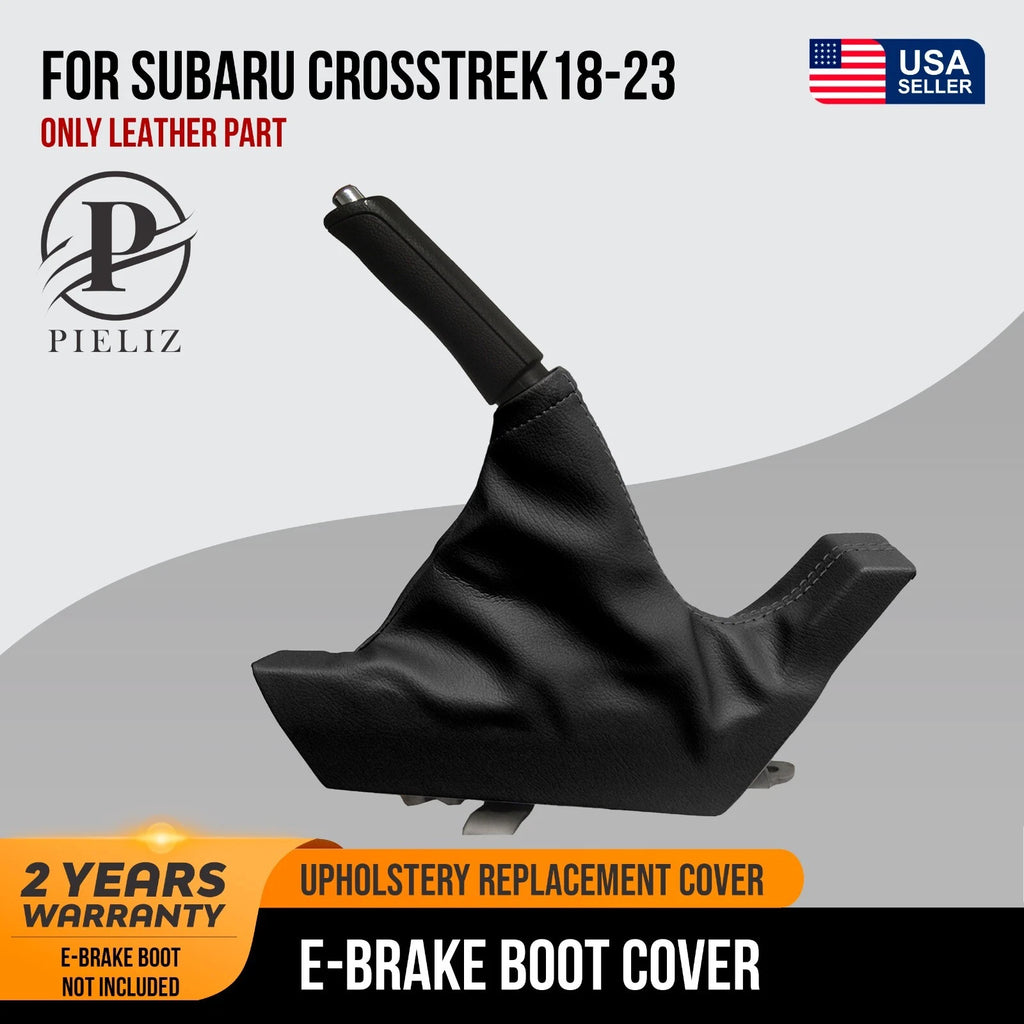 E Brake Boot Cover for Subaru Crosstrek (2018–2023) Gray Stitch