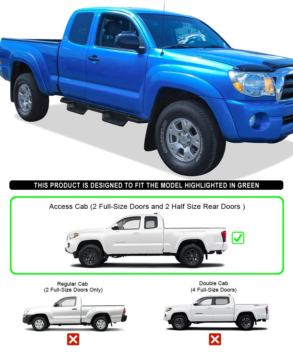 Stainless Steel Pocket Steps for Toyota Tacoma (2005–2023)