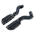 Black Rear Passenger Foot Pegs Mount for Harley Road Street Glide (1993–2020)