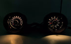 Rally Tachometer with Clock Backlight for 1966 Ford Mustang V8 (6000 RPM)