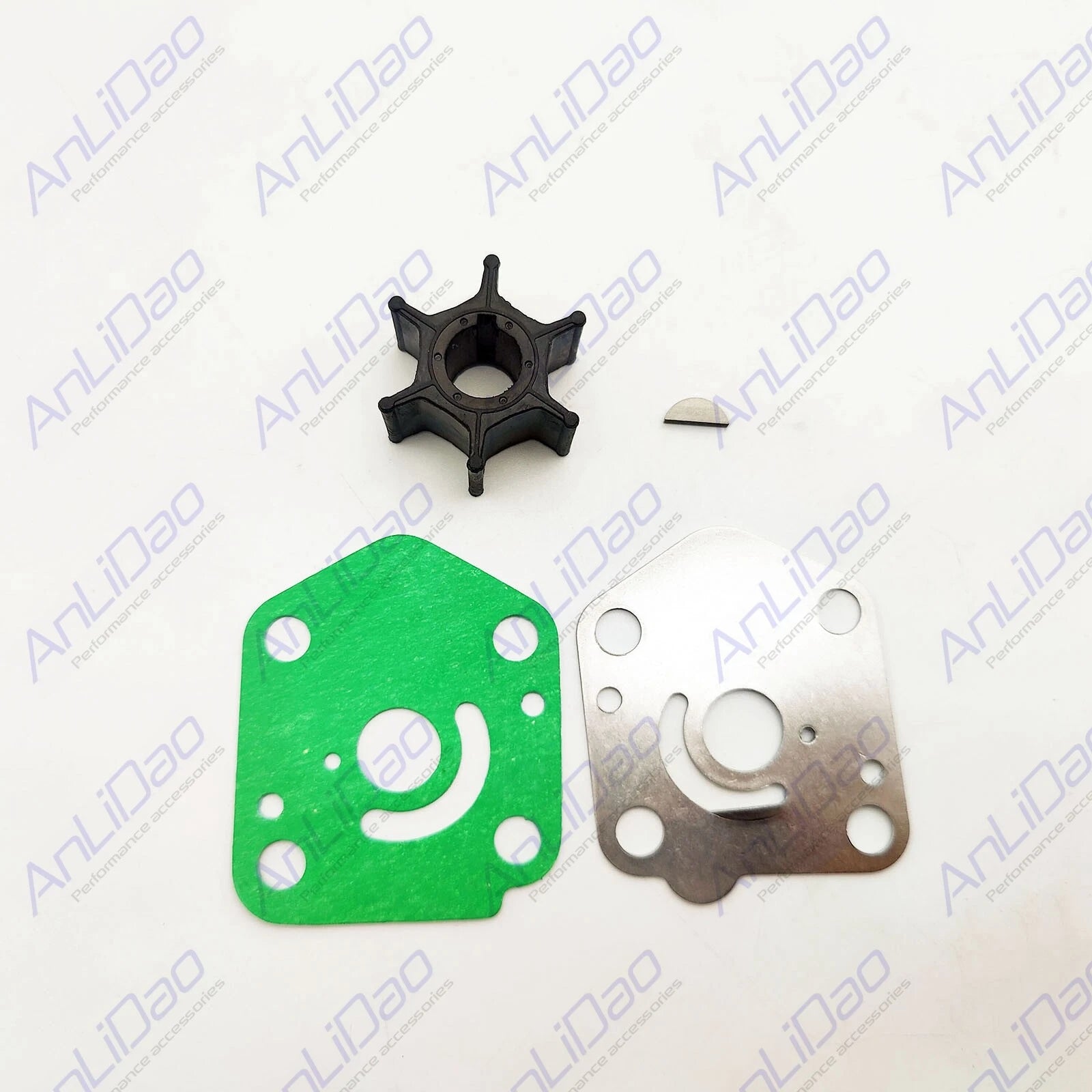Water Pump Impeller Kit for Suzuki DF9.9 DT15 15C (17400-93951, 18-3256)