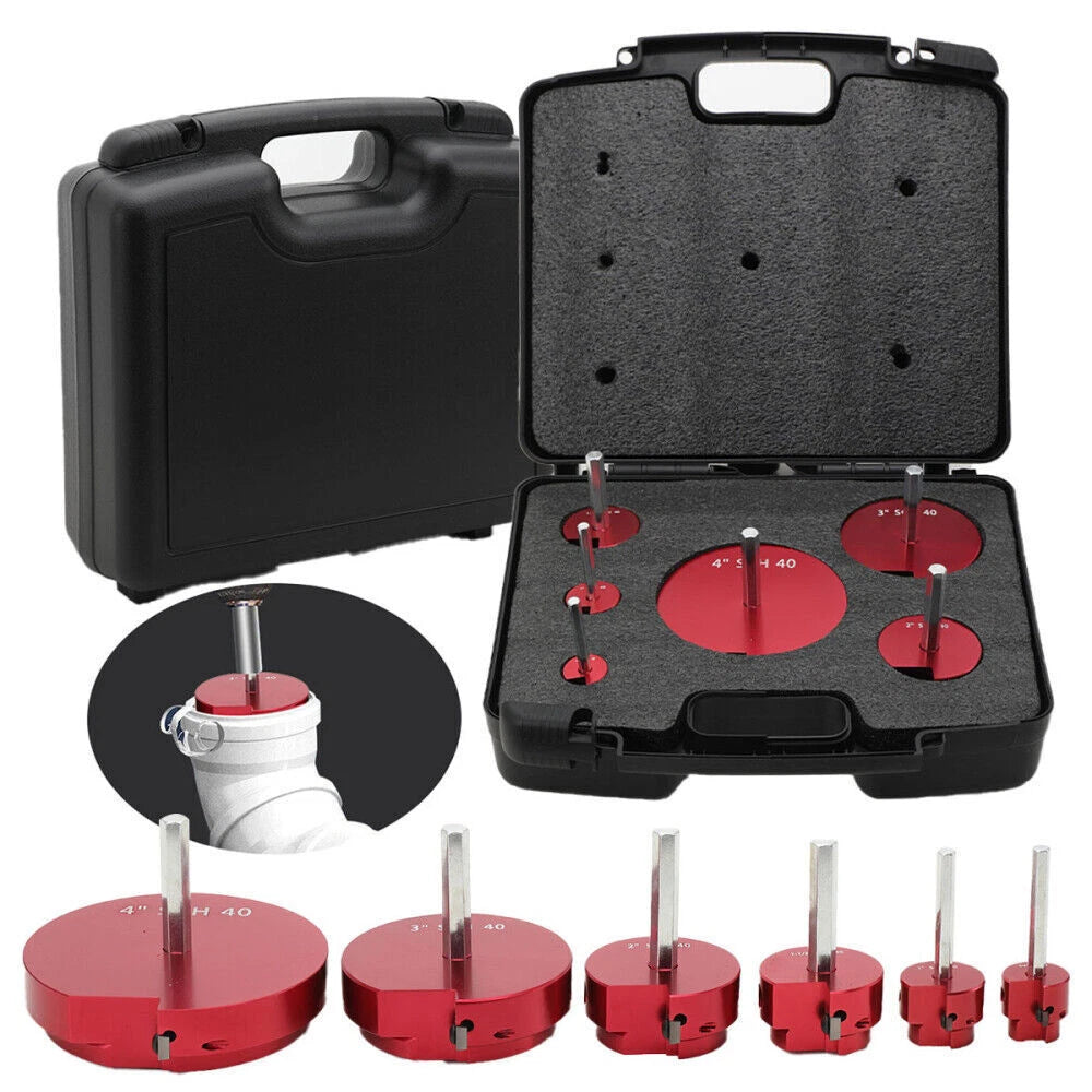 6PC Clean Ream Extreme Plastic Pipe Fitting Reamer Kit for Reed Tool (04529, PPRK6)