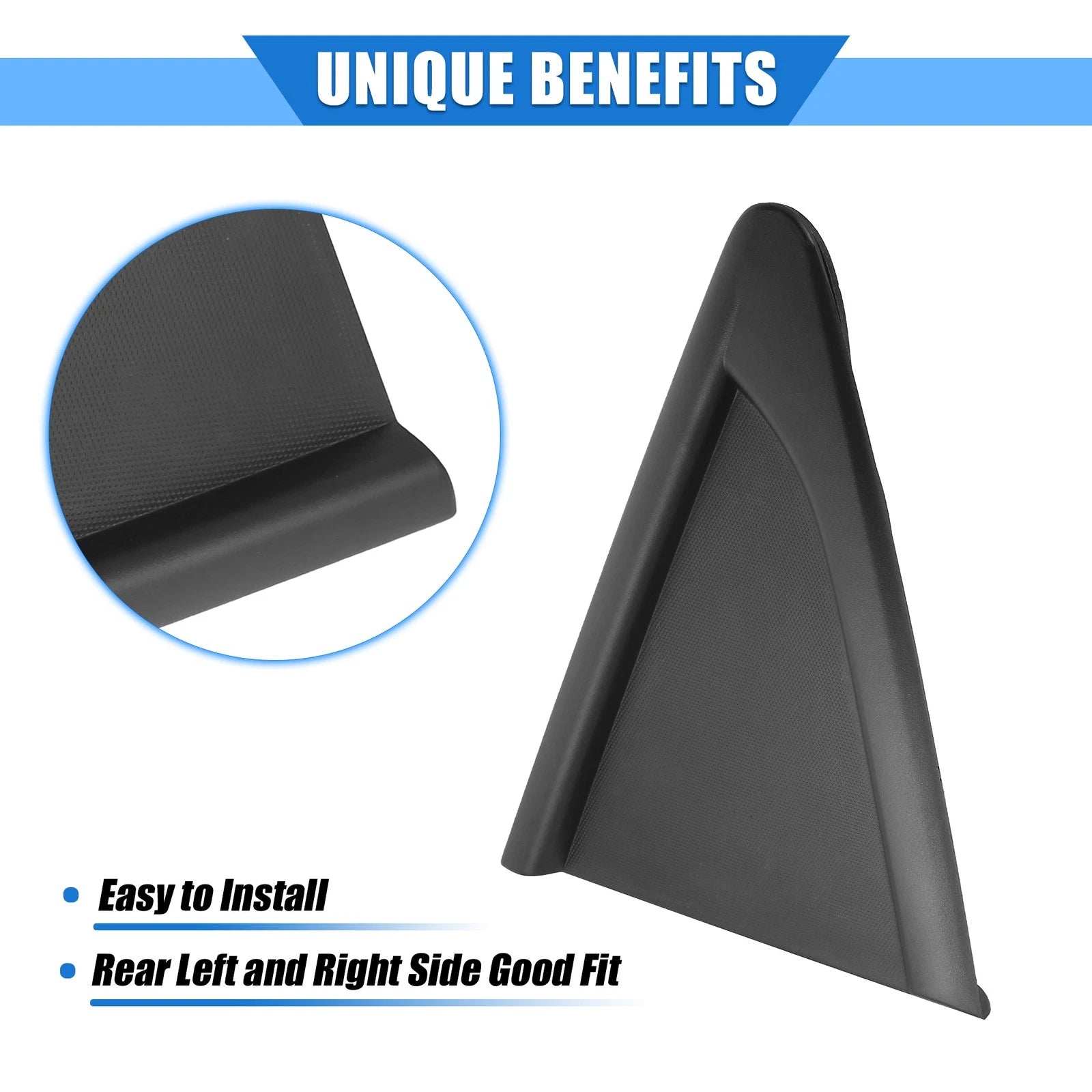 2pcs Rear Mirror Corner Triangle Fender Cover for Chevrolet Cruze (2011–2016)