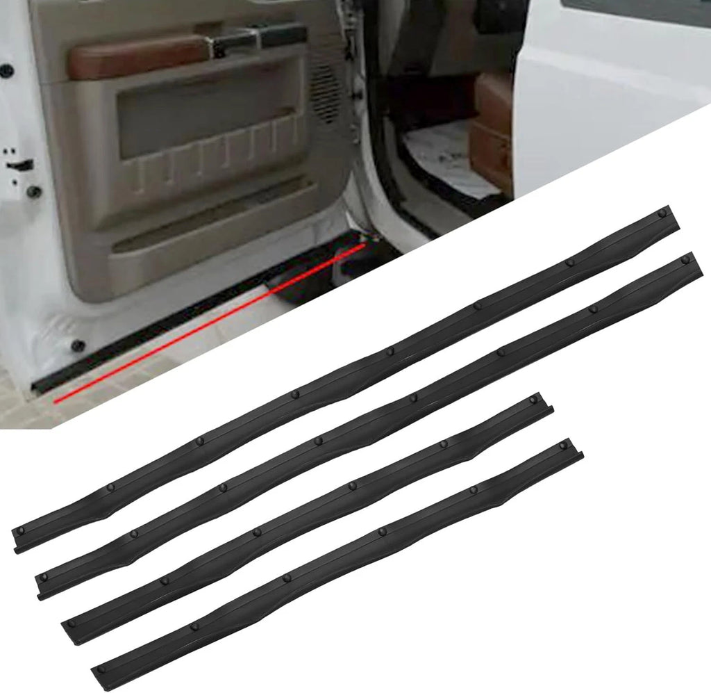 Set of 4 Lower Door Weather Strip Seal for Ford F250 F350 Crew Cab (1999–2016)