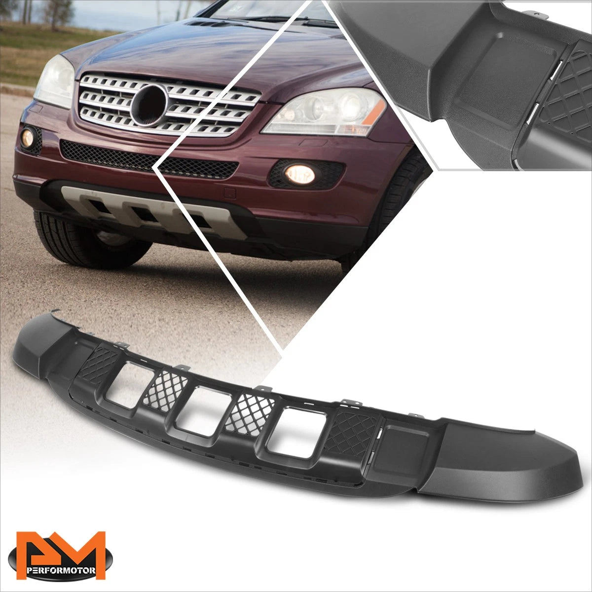 Front Lower Bumper Valance Air Dam Deflector for Mercedes Benz ML Class (2006–2007)