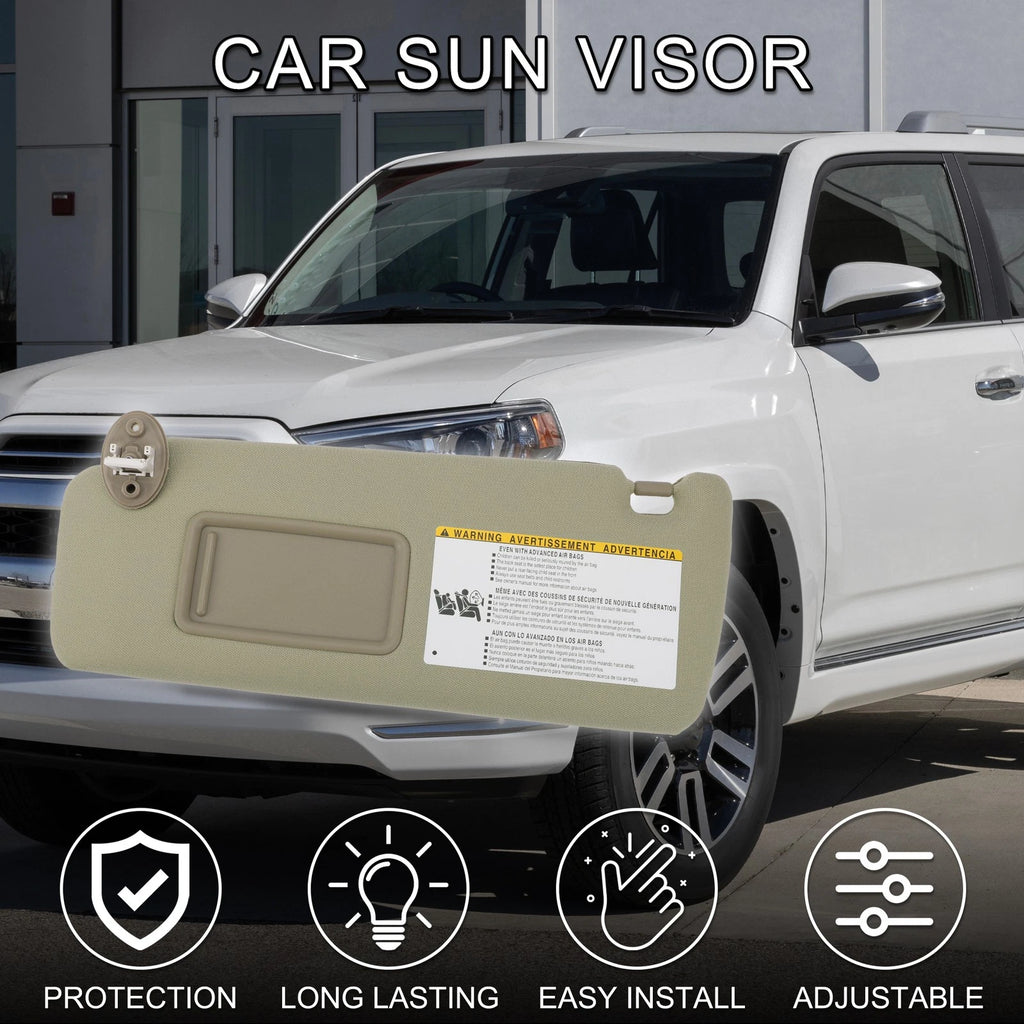 Left Driver Side Sun Visor w/ Mirror for Toyota 4Runner (No. 74320-35A91-E1)