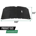 Hood Insulation Pad for Ford F250 F350 F450 Super Duty Excursion (1999–2007)