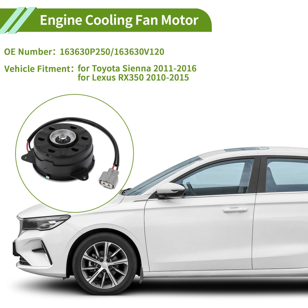 Radiator Fan Motor for Toyota Sienna (2011–2016) No. 163630P250