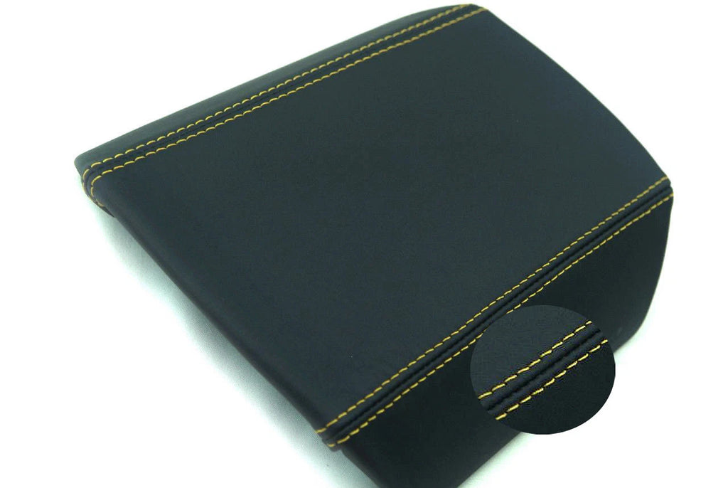Center Console Armrest Cover for Camaro (2010–2015) Yellow Stitch