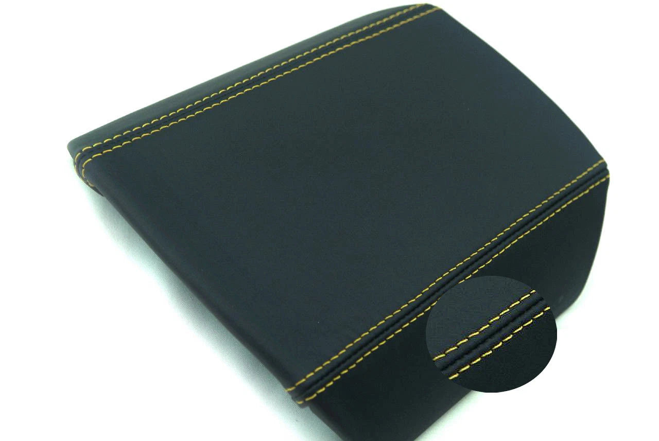 Center Console Armrest Cover for Camaro (2010–2015) Yellow Stitch