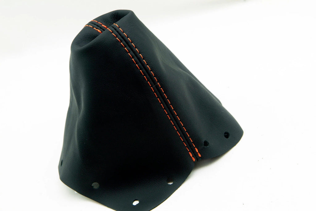 Leather Manual Shift Boot Cover for Nissan 300ZX (1990–1996) Orange Stitch