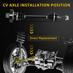 Set of 2 CV Axle Shafts for Suzuki King Quad 750 500 (2011–2015)
