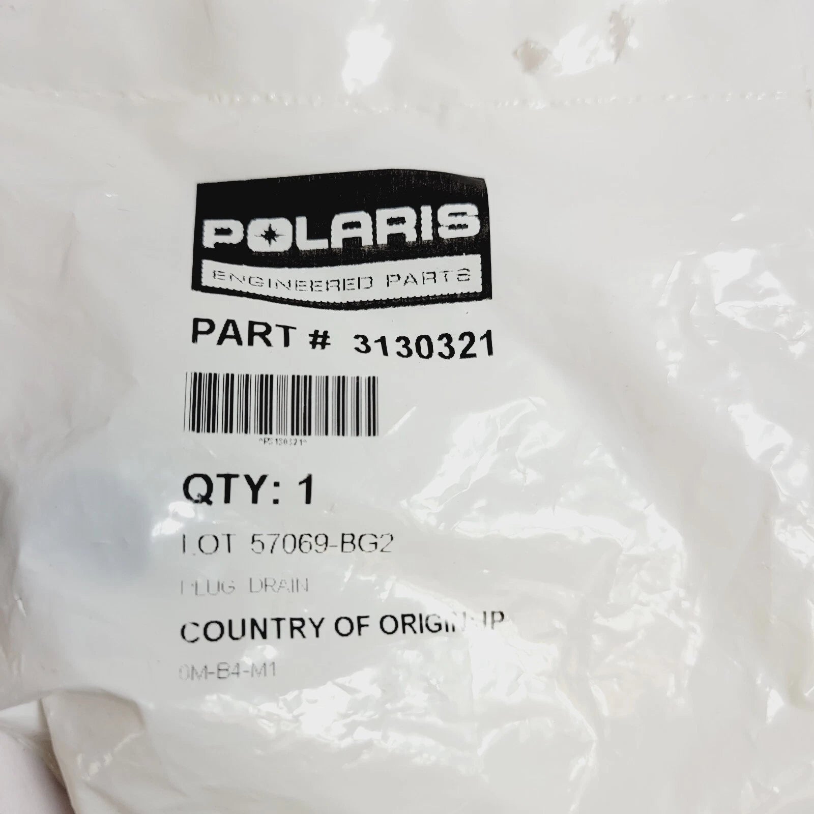 Polaris Plug Drain 3130321 for Polaris Models