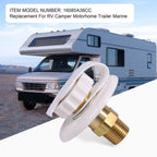 RV City Water Fill Inlet Flange for Trailer Marine (Fits 1/2" Thread)