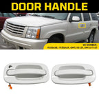 2X Front Exterior Door Handles for Chevy Silverado Sierra (1999–2007) - Olympic White