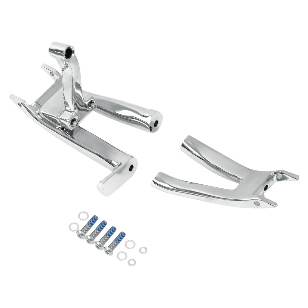 Chrome Floorboard Footboards Bracket for Harley Softail Deluxe (2018–2025)