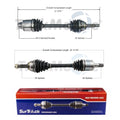 Set of 2 Front CV Axle Shafts for Dodge Colt, Mitsubishi Mirage