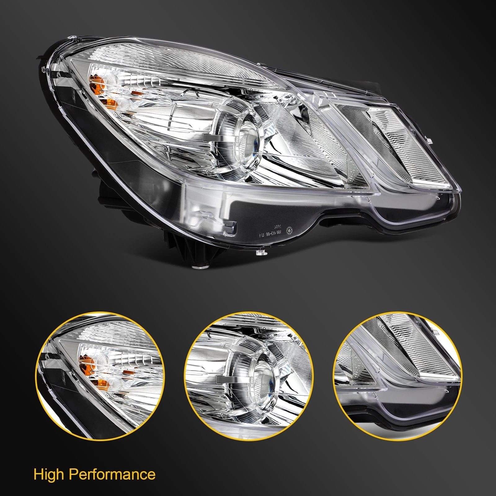 Right Side Headlight Assembly for Mercedes-Benz E550 (2010–2013)
