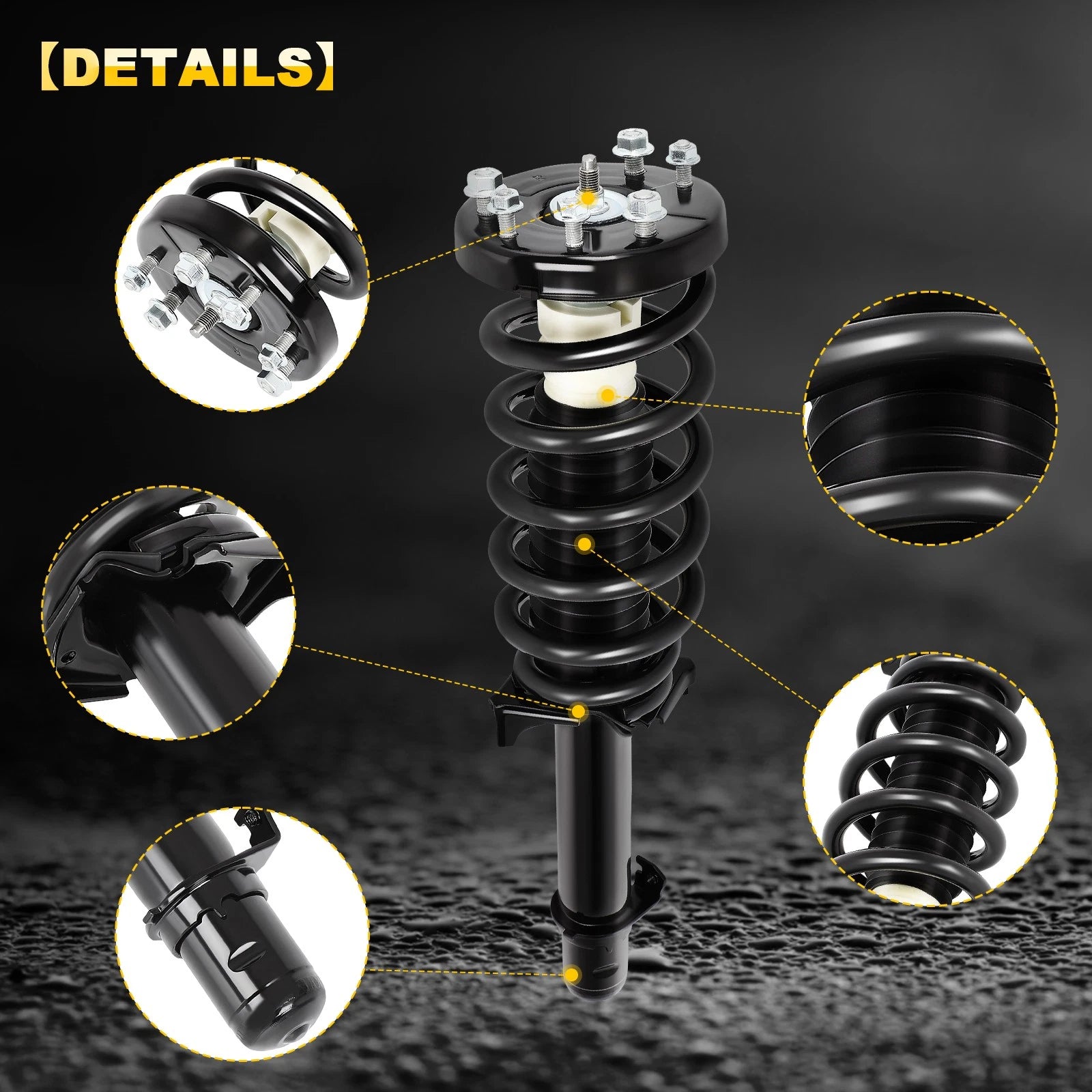 2X Front Complete Struts for Acura TSX (2009–2012)