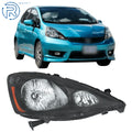 Halogen Headlights for Honda Fit Sport (2009–2011) Black Housing