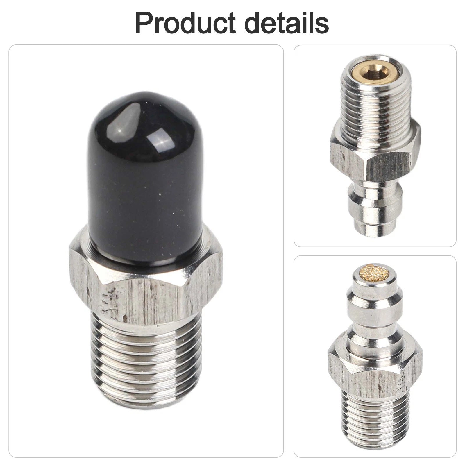Quick Connect Valve for Outdoor Use - Stainless Steel & Copper with Filter