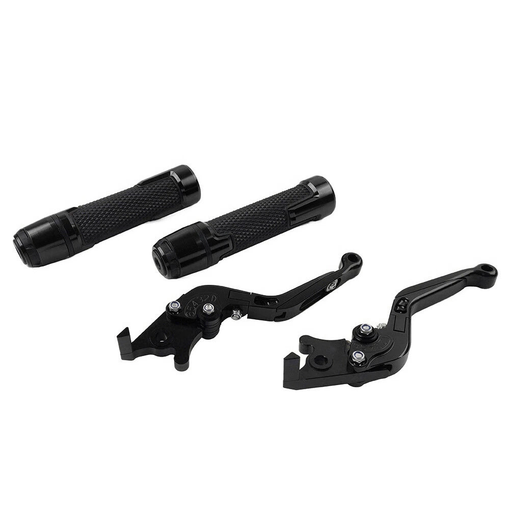 Black Extendable Brake Clutch Levers Set for Suzuki GSXR750 (2000–2008)