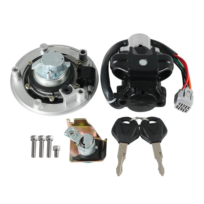 Fuel Gas Cap Ignition Key Switch Seat Lock for Suzuki GSF650 Bandit (2005–2012)