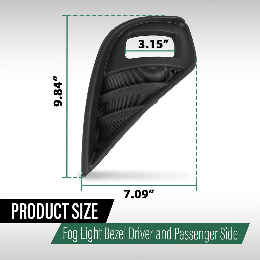 Fog Light Bezel Covers for Toyota Highlander (2020–2023)