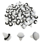 Set of 100 Push Pin Door Trim Panel Clips for Various Vehicles