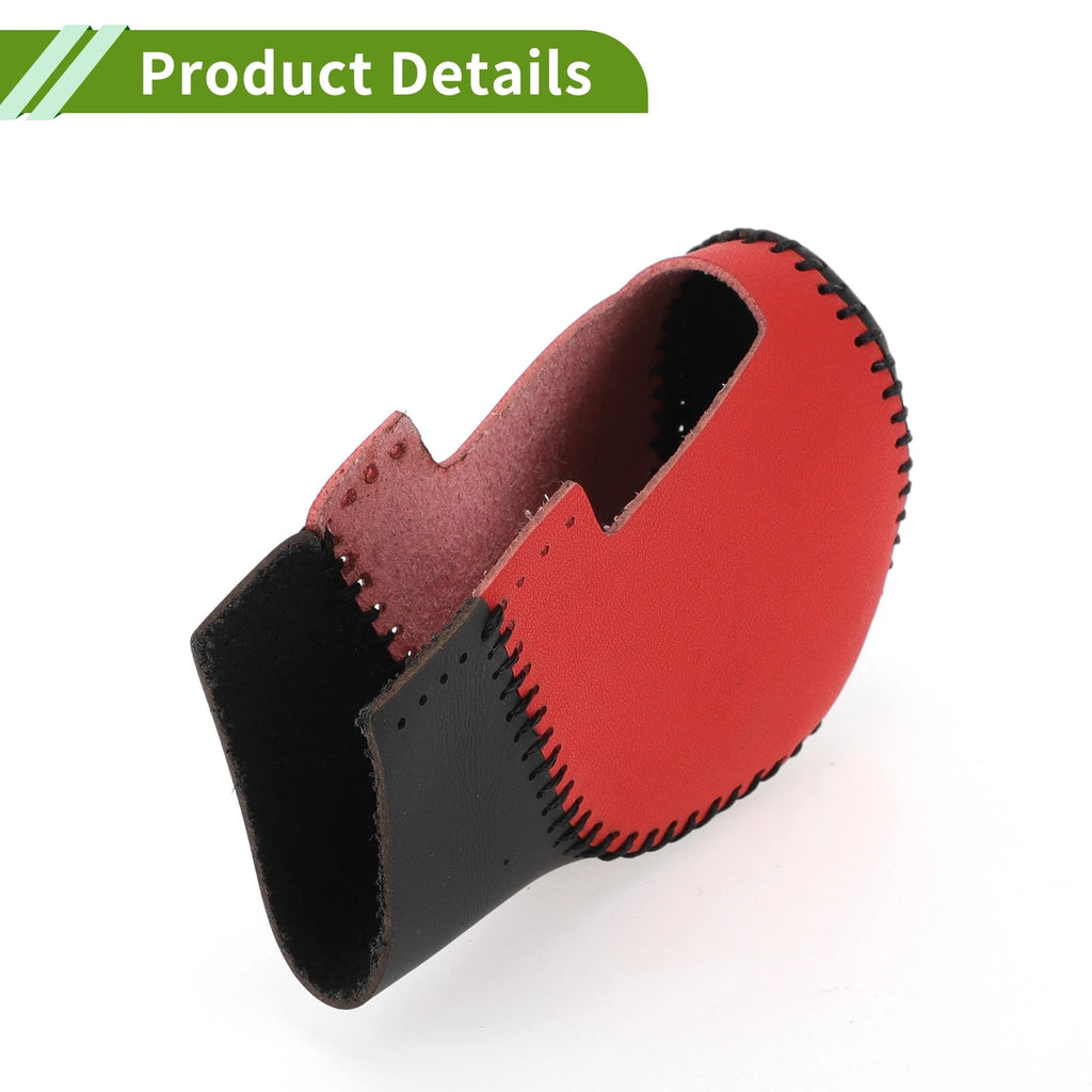 Gear Shift Knob Cover for Honda Civic (2022–2024) Red Black Faux Leather
