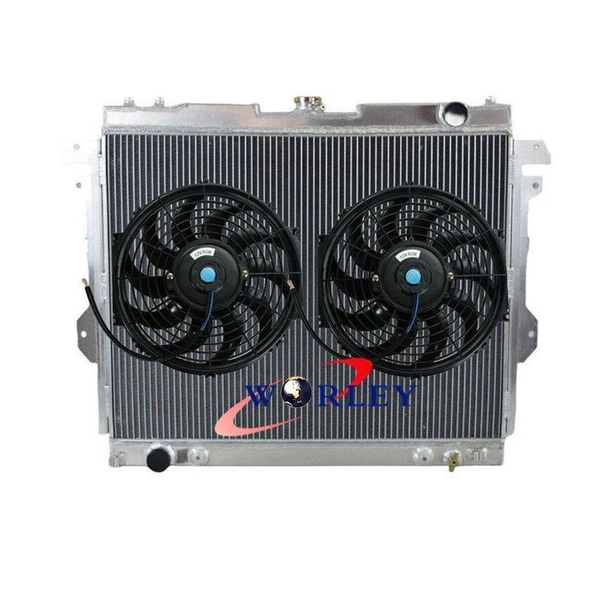 3 Row Aluminium Radiator + Fan for Toyota Hilux TGN16R 2.7L 2005-2023