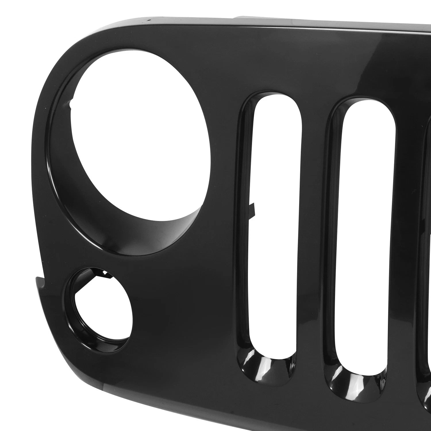 Front Grill Bumper Grille for Jeep Wrangler JK (2007–2017) Black Matte