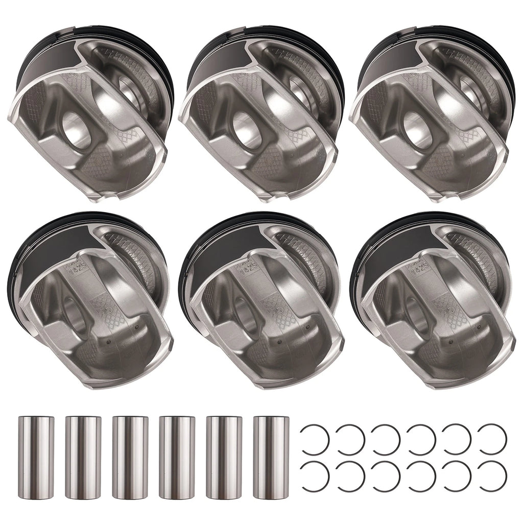 6PCS Engine Piston Kit for Saturn Outlook, Chevy Camaro 3.6L (2009–2011) 12616972