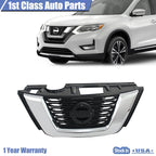 Chrome Front Bumper Grille for Nissan Rogue (2017–2018)