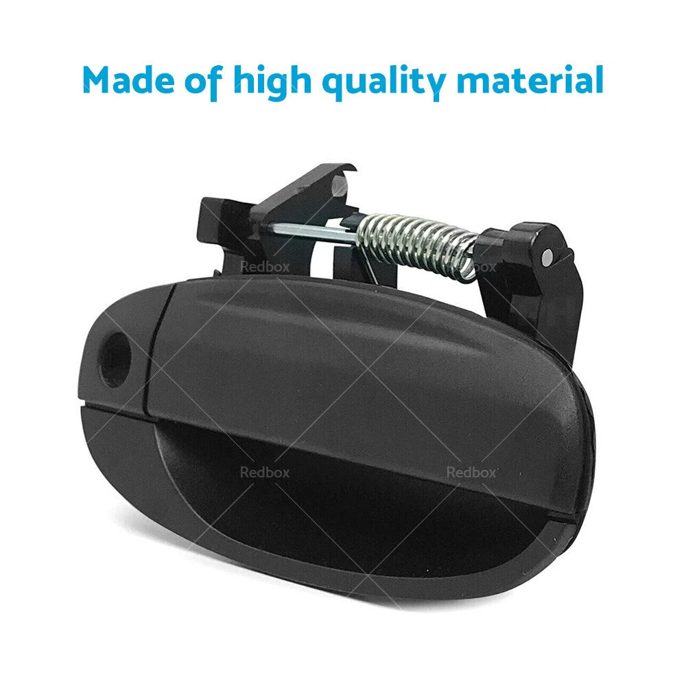 Door Handle Set of 2 Front Left Right Black for Holden Barina TK (2005–2012)