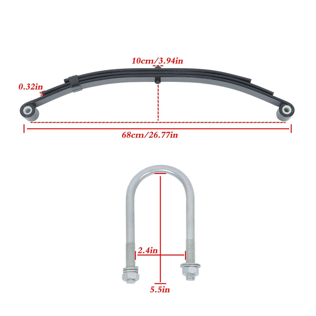 Tandem Trailer Axle Suspension Kit for Trailer (2000â2000)