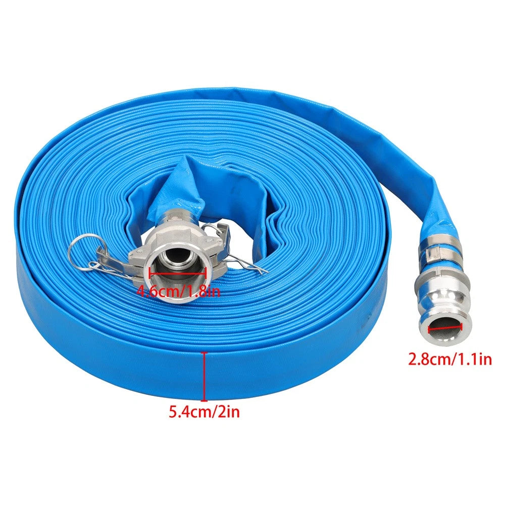 1-1/4" x 100' Heavy Duty Backwash Hose for Pool