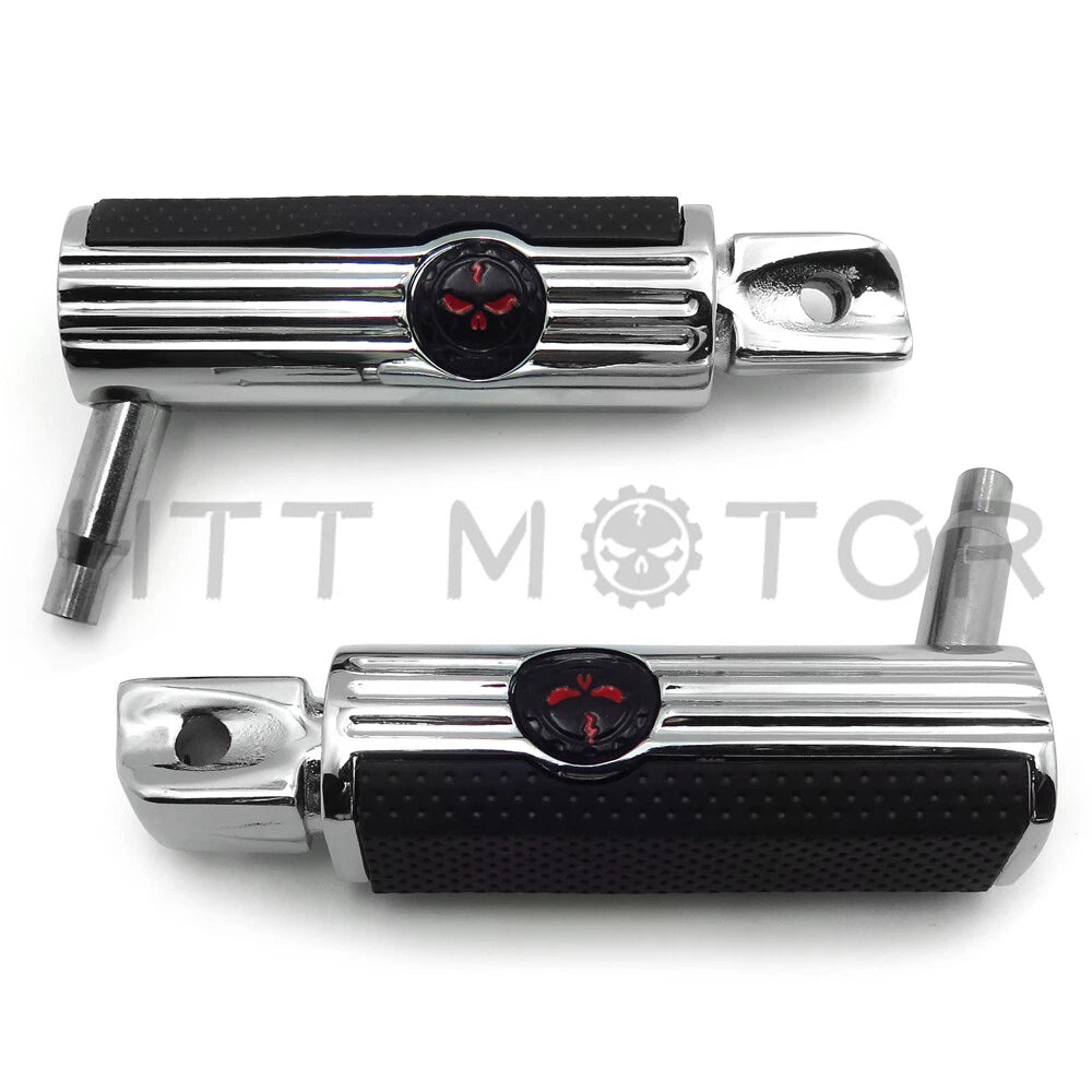 Skull Footpegs for Kawasaki Vulcan 900 Classic & Suzuki Boulevard M95