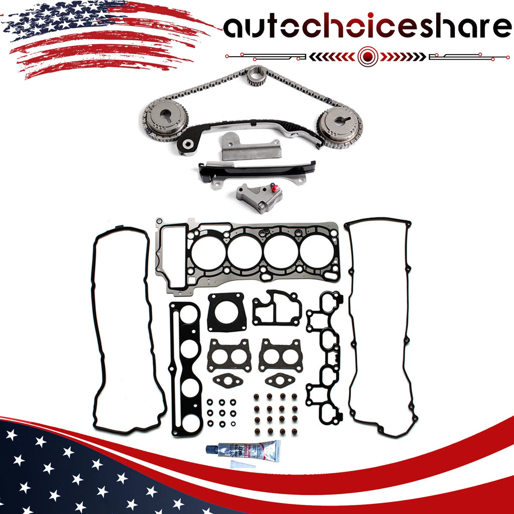 Timing Chain Kit with Head Gasket Set for Nissan Sentra 1.8L (2000–2006)