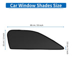 Car Window Cover for Honda Vezel RV Series (2013–2023) Net Black